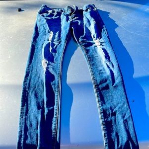 Super skinny flex black womens jeans